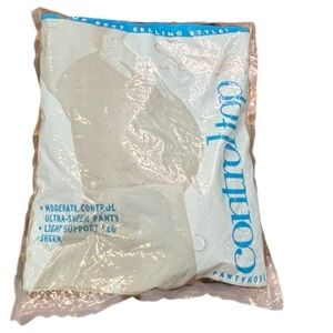 Silkies Control Top Nylon Sheer Pantyhose X Large‎ Queen Jet Black 2003 NIP